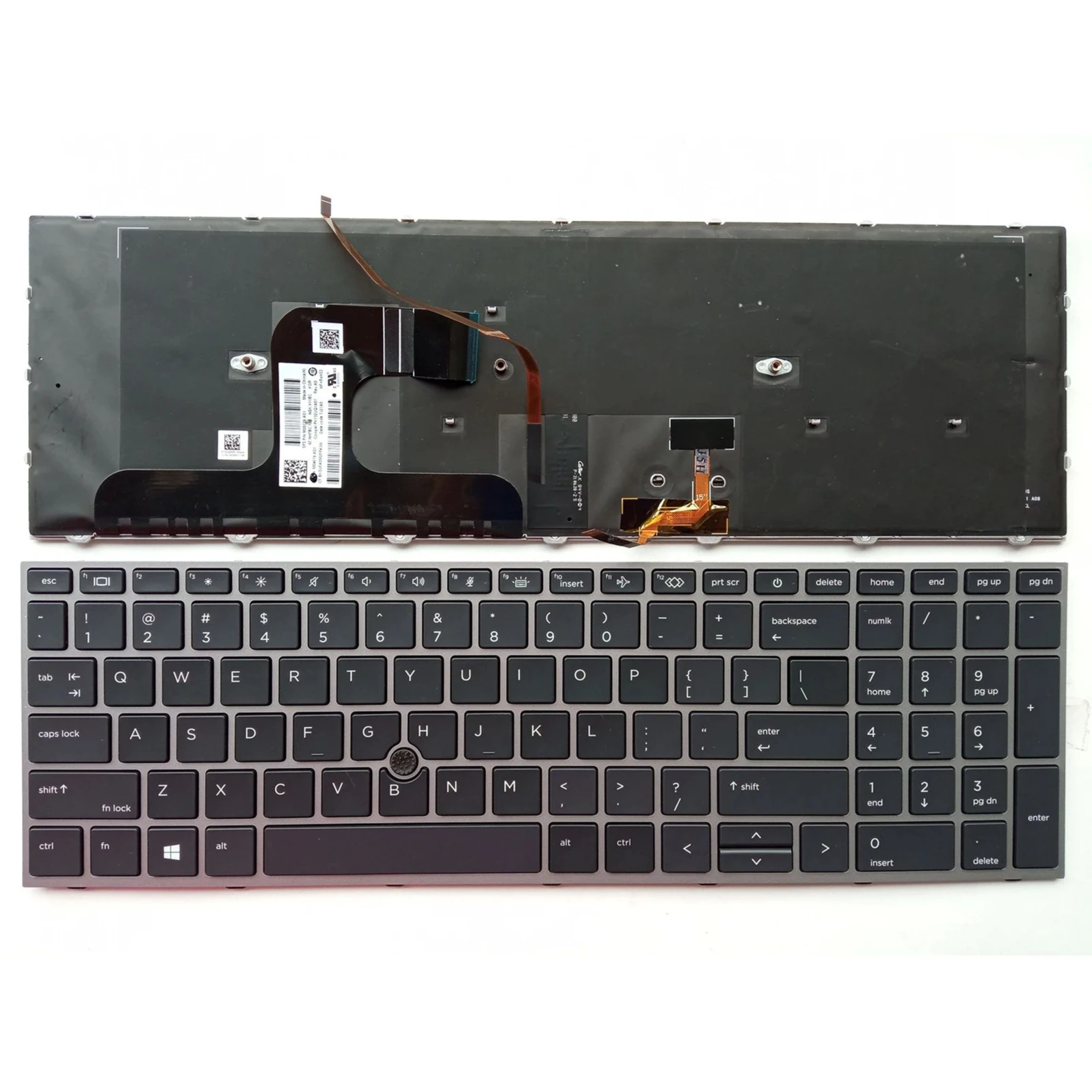 

XIN-Russian-US Backlight Laptop Keyboard For HP ZBook Fury 17 G7 17 G8 with Backlit with pointer