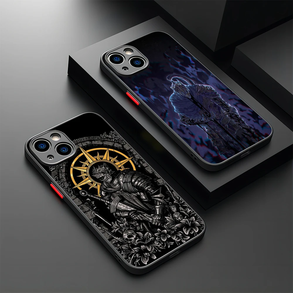 Dark Souls Game Phone Case For iPhone 15 14 13 12 11 Pro Max X XR XSMax 7 8 Plus Matte Transparent