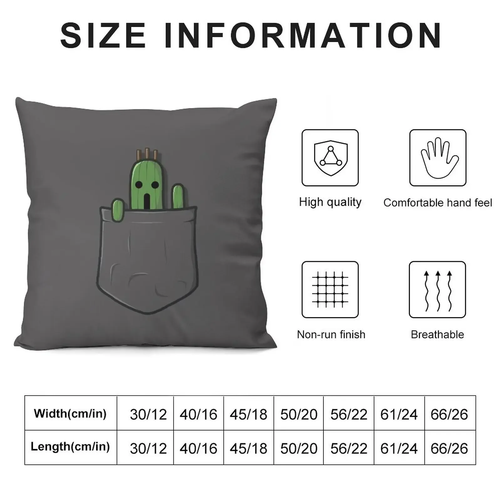 Little Pocket Cactuar Throw Pillow Pillow Case Christmas Cushion Cover Set Pillow Decor