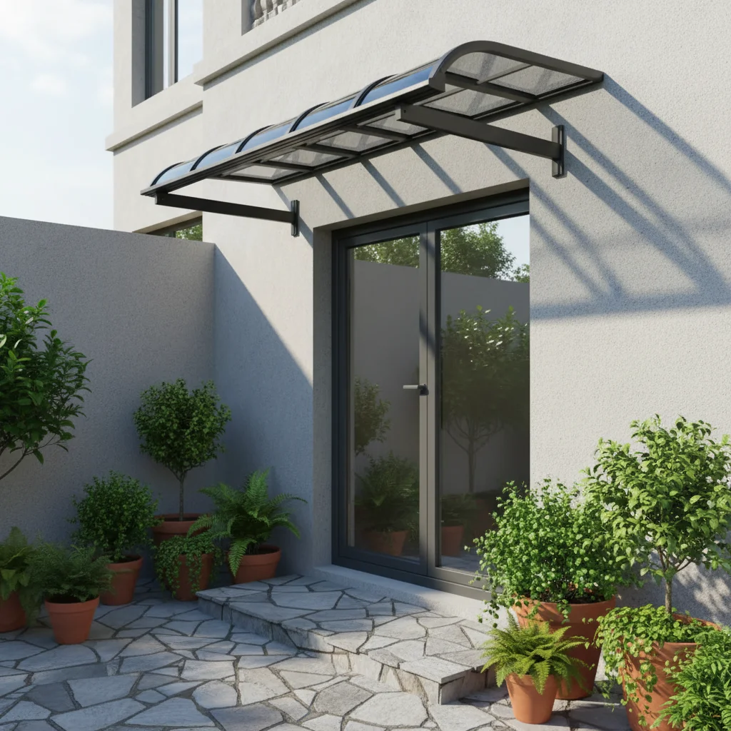 2026 Durable Polycarbonate Motorized Retractable Awning for Doors Windows & Balcony Offering UV Protection & Rain Shelterpromote