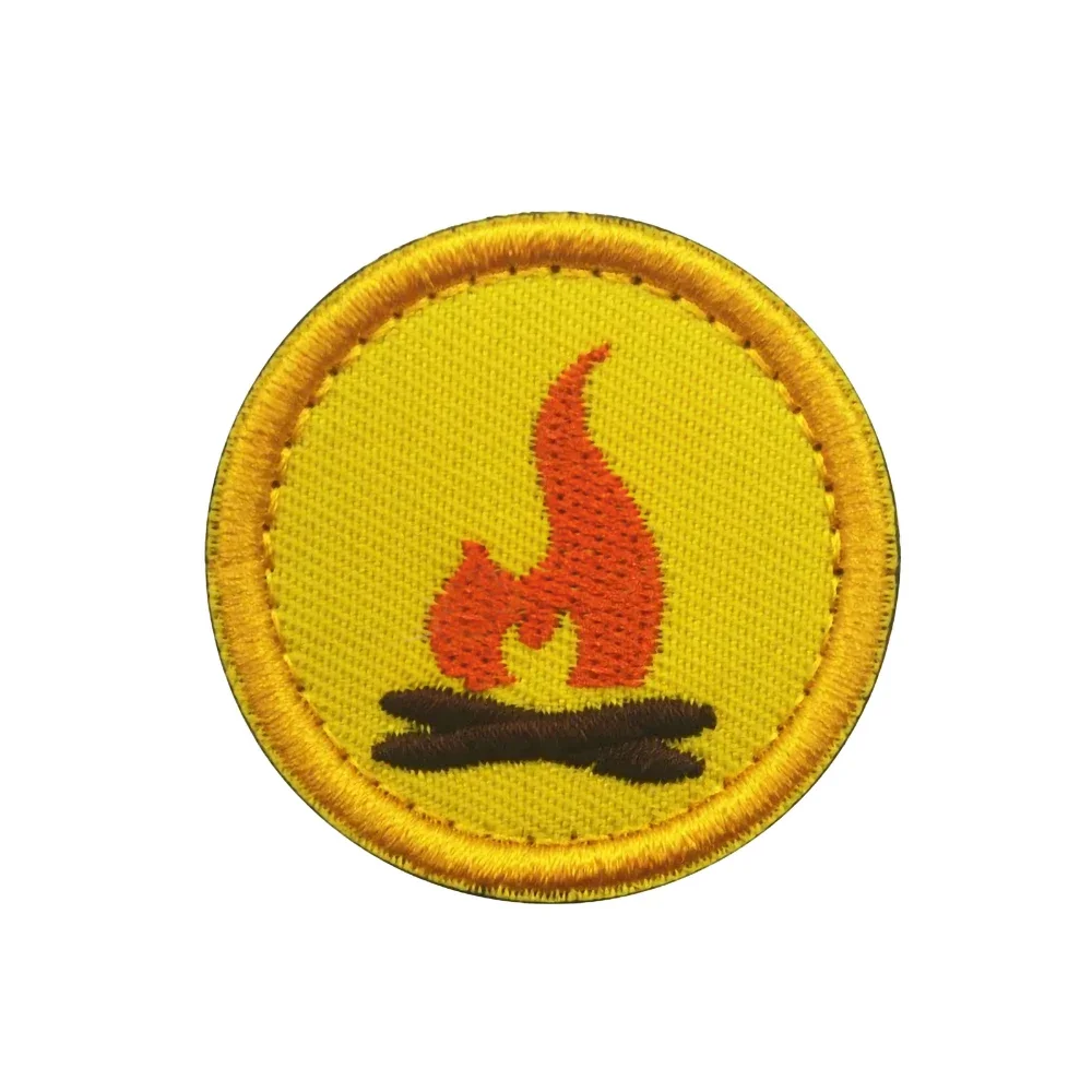 American Boy Scout Embroidered Patch Hook and Loop Patches Clothes Tactics Morale Badges on Backpack Hat Reward Sticker for Kids