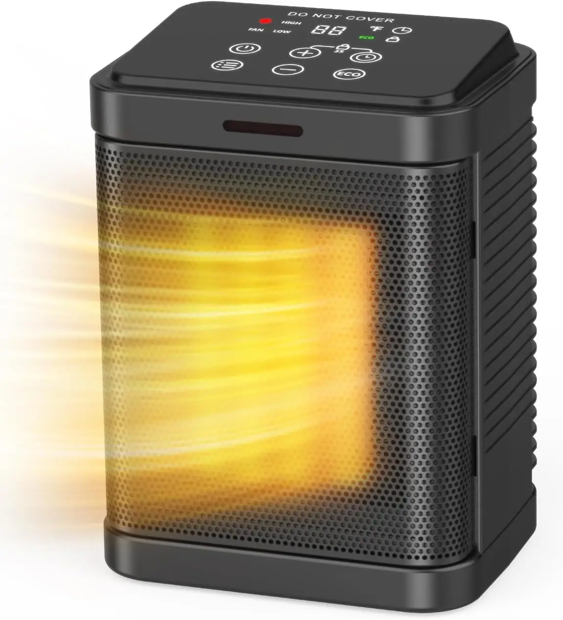 

Обогреватель, керамический обогреватель PTC мощностью 1500 Вт с 4 режимами, таймером на 24 часа, термостатом, безопасным и тихим нагревом, множественной защитой