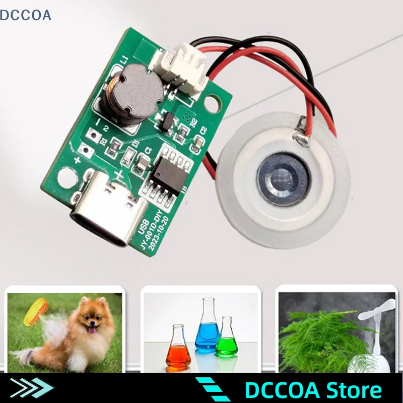 1Set 2,8*1,86cm DC 5V Umschaltbare Vier Spray Luftbefeuchter Modul Zerstäubung Control Board Ultraschall Zerstäuber TYP - C Schnittstelle