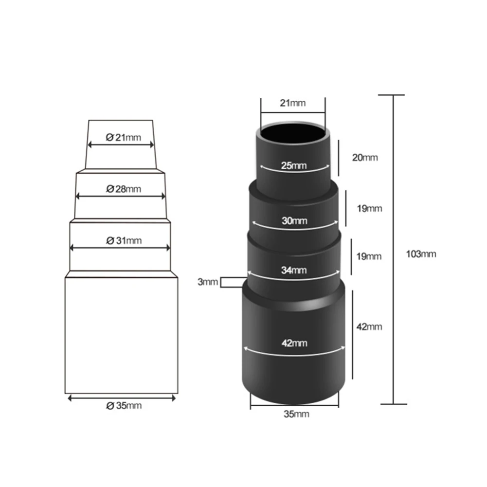 

High Quality Brand New Adapter Hose Conversion Head Durable Household NT 361 Cleaning PVC Replacement Spare Parts