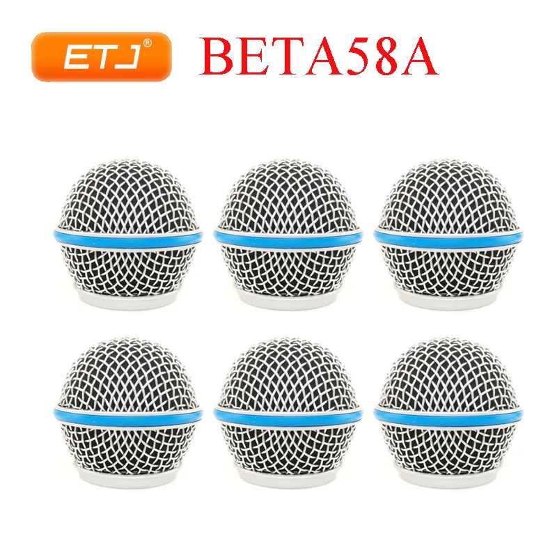 

6/10 шт. Сменные сетчатые головки для микрофонов Beta58 SM58, аксессуары для микрофонов