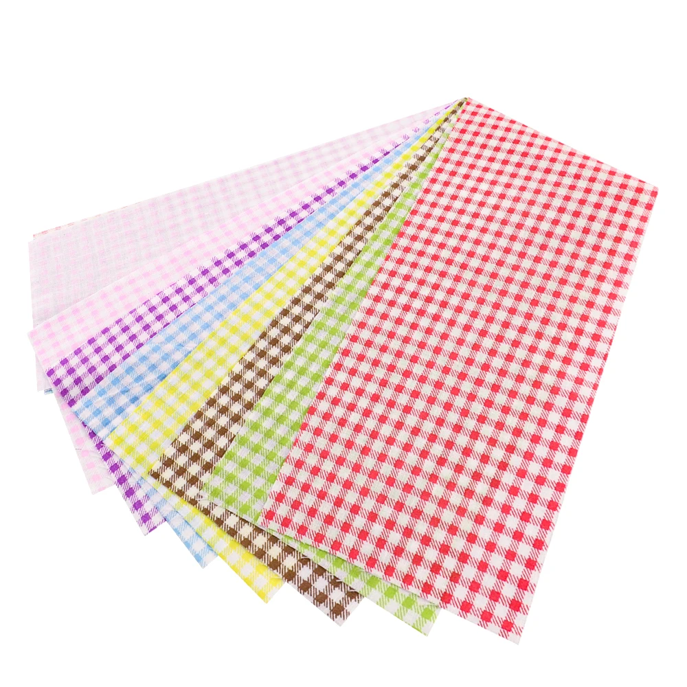 Teramila Neuheiten Bunte Design 6-8 PCS /Lot 9CM x 50CM Nähen Material Baumwolle Gelee rollen Streifen Plain Stoff Patchwork – Detail 21