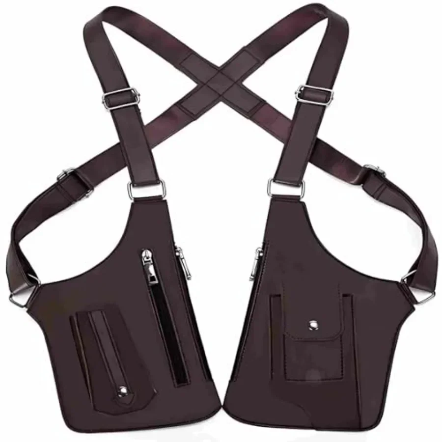 

Double Shoulder Armpit Bag, 2026 Men Anti-Theft Underarm Pouch With Adjustable Strap, Hidden Phone Wallet Pocket, Lightweight C