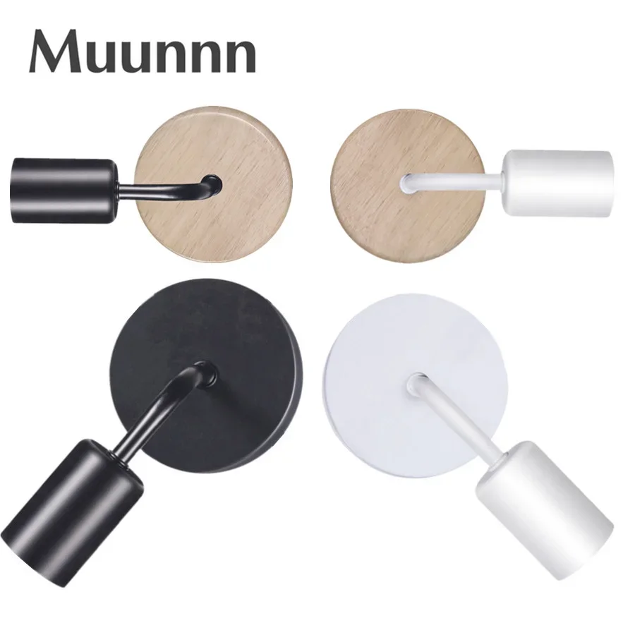 

E27 Настенный светильник применяется к прикроватной лампе для спальни, скандинавский ретро, простой светильник для гостиной, коридора, прохода, креативный фон, настенный светильник