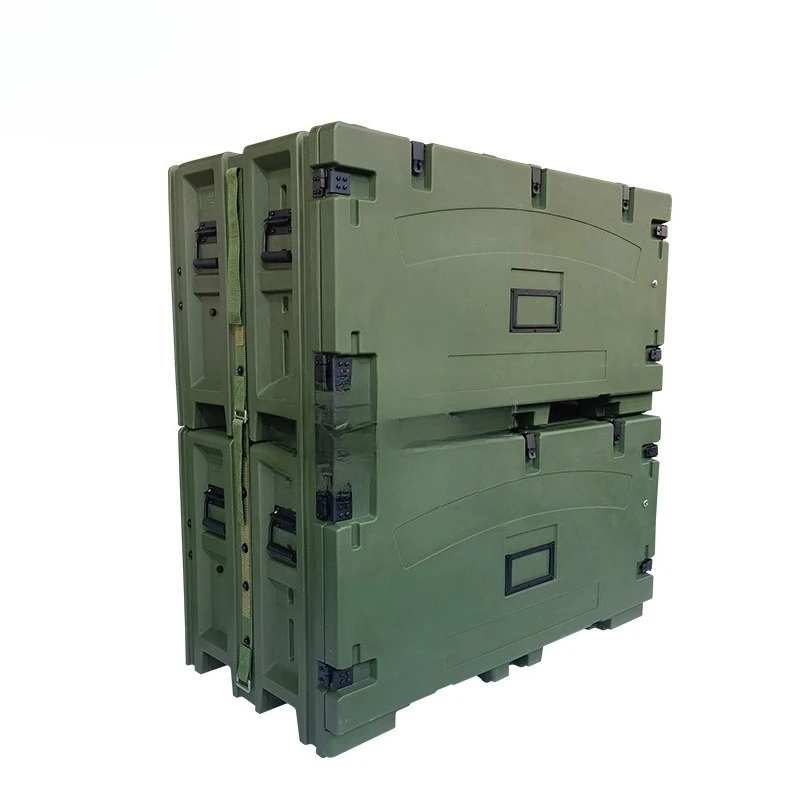 

New type air material storage and transportation material box, portable equipment baffle rotational molding box