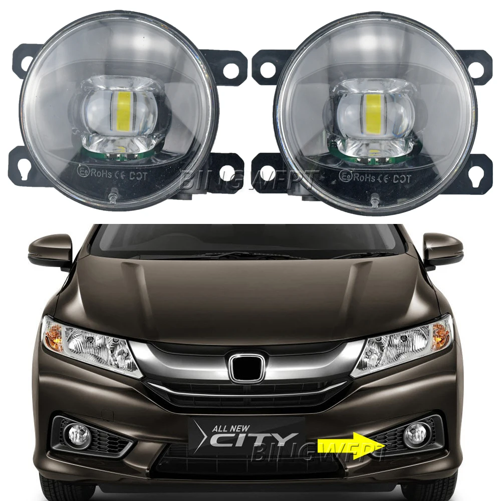 Stylizacja samochodu dla Honda City NEW Grace 2014 2015 2016 2017 2018 2019 obiektyw Led światła przeciwmgielne H11 12V przedni zderzak światła światła przeciwmgielne