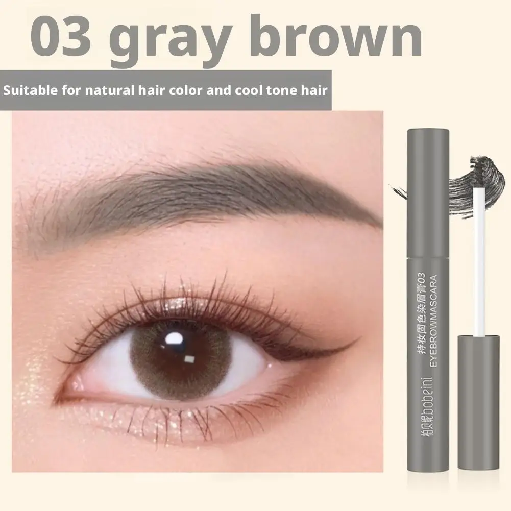 Waterproof Natural Liquid Dyeing Eyebrow Creams Long Lasting Quick Drying Not-smudge Brown 3D Eyebrow Brow Gel Eyes Makeup