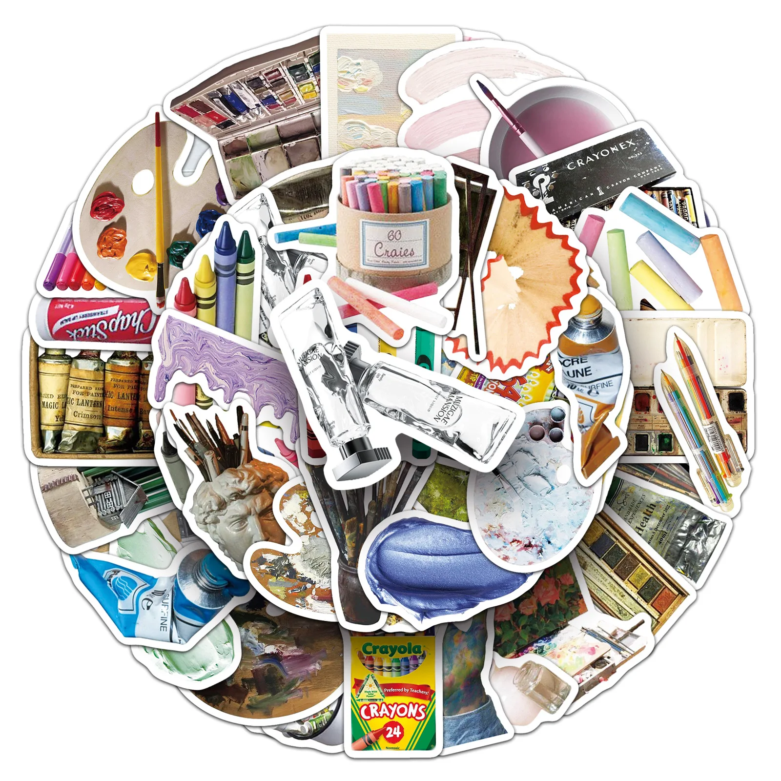 10/30/50PCS Kunst Graffiti Pinsel Bord Cartoon Nette Kreativität Aufkleber DIY Dekoration Wasserdicht Skateboard Notebook Graffiti spielzeug