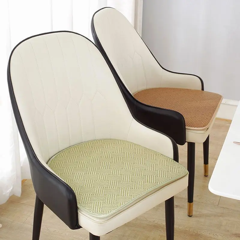Summer Semi-circular Cushion Horseshoe Shaped Chair Cushion Dining Table Anti Slip Chair Cushion for Summer