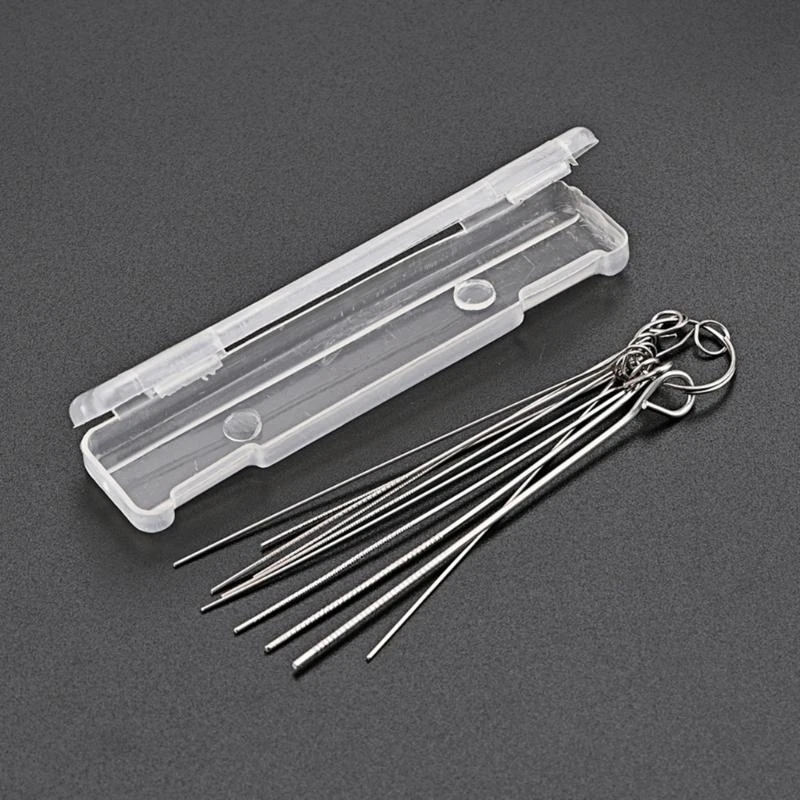 Stainless Steel Guitar Bridge Saddle Nut Files Rods for Nut Slotting
