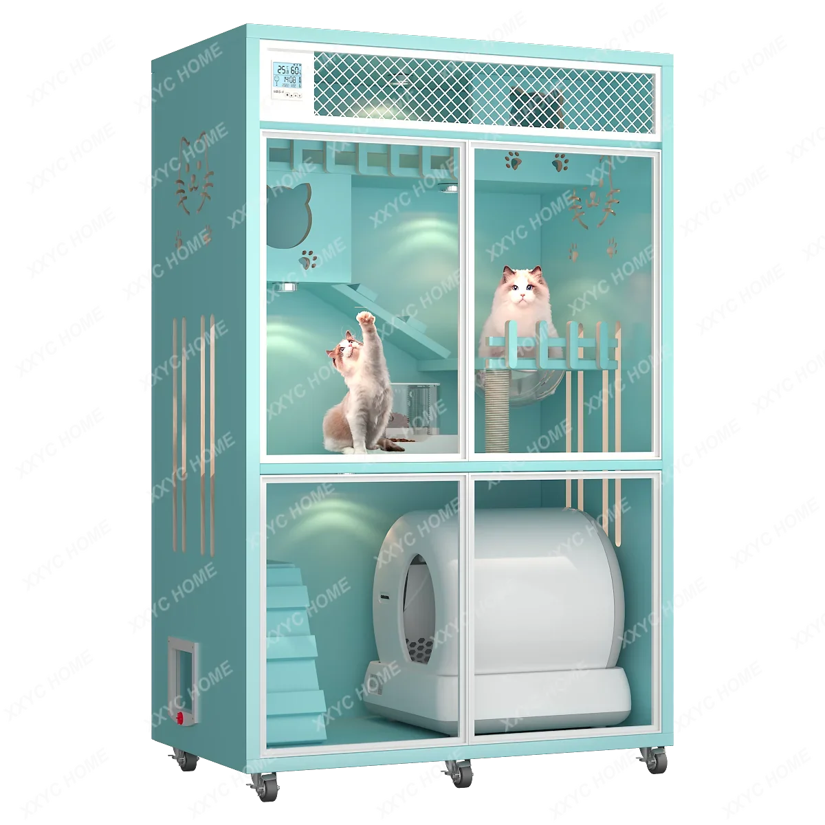 

Деревянный домик-вилла TTcat House Factory для кошек, лежанка-гнездо, клетка-витрина для домашних животных
