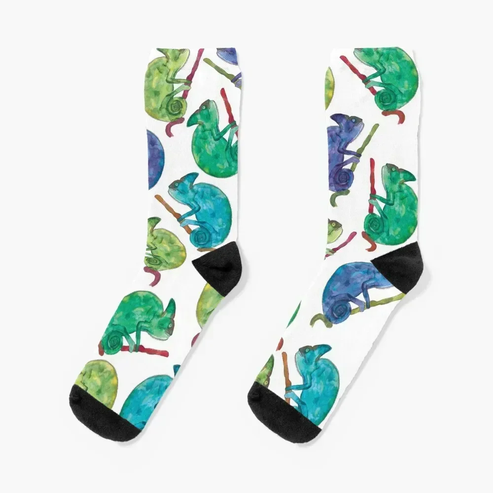 

Crazy Chameleons Socks hiphop man christmas gift kids Socks Woman Men's