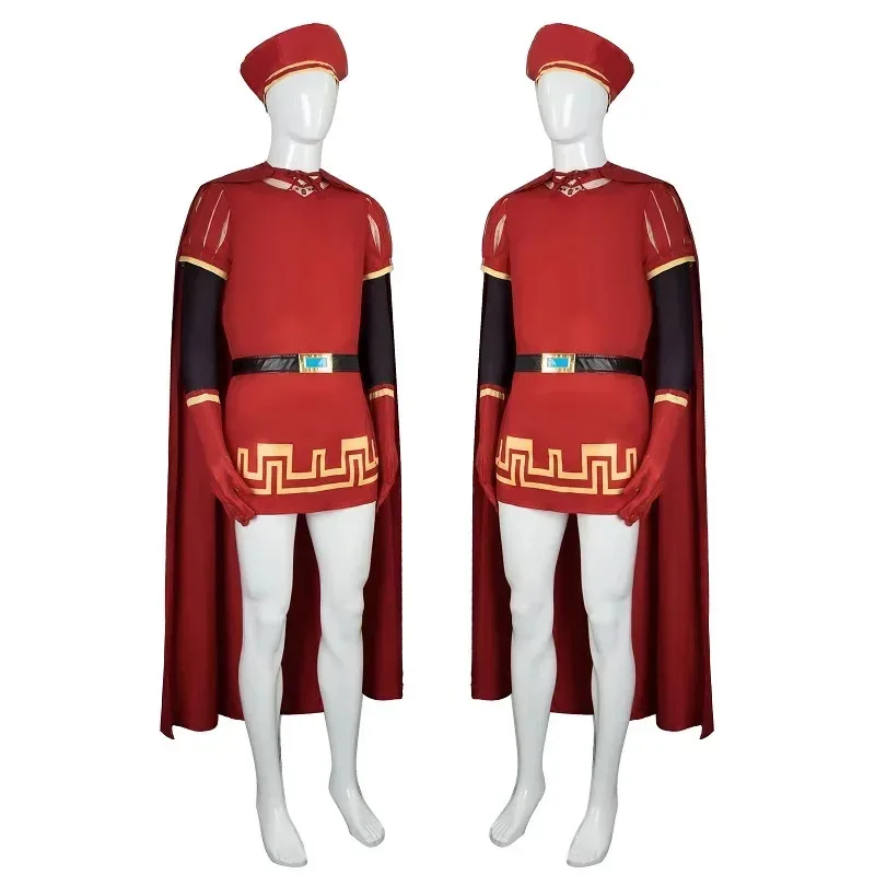 zz04zz12 ลอร์ด ฟาร์ควาดคอสเพลย์เครื่องแต่งกายชเร็คคาร์นิวัลชุดวิกผมอะนิเมะฮาโลวีนเล่นบทบาทปาร์ตี้วันหยุดเครื่องแต่งกายผู้หญิงเกม