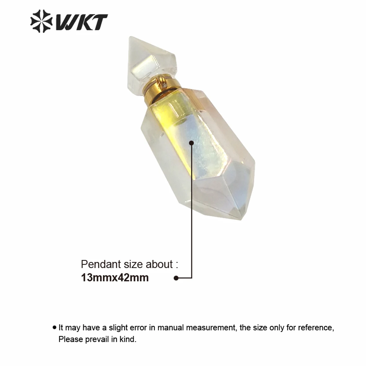 

WT-P1591 Роскошный кулон в новом стиле, украшенный кристаллами и натуральным камнем, в форме флакона для духов, блестящий, для женщин, для создания украшений, подарок