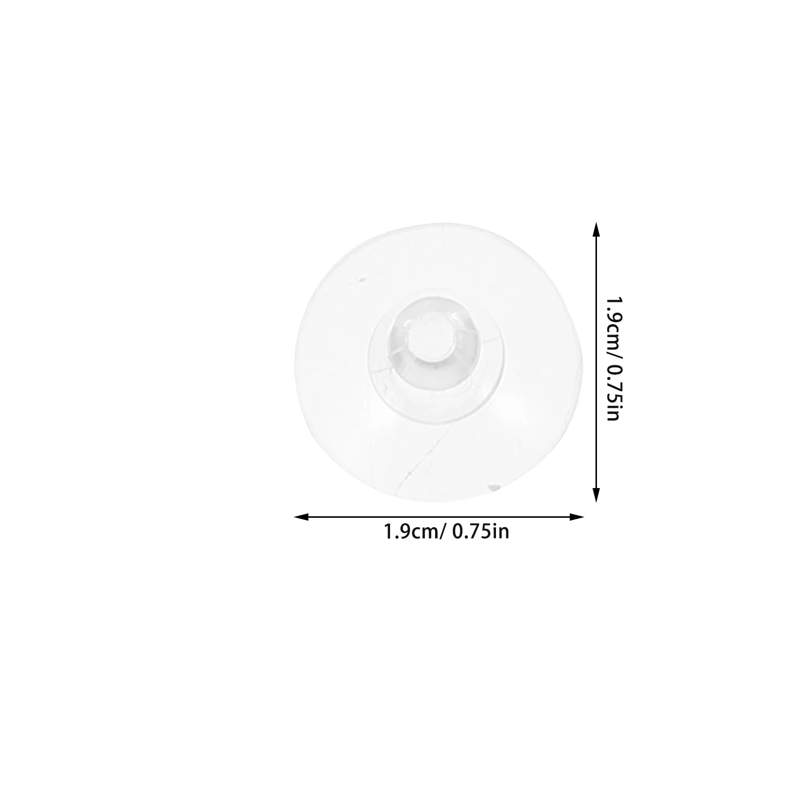 100 قطعة خطاف كأس الشفط الشفاف 19 مللي متر منصات شفط الجدول الزجاجي قابلة لإعادة الاستخدام أصحاب غير وسم لتركيبات نافذة المساحة الكثيفة #5