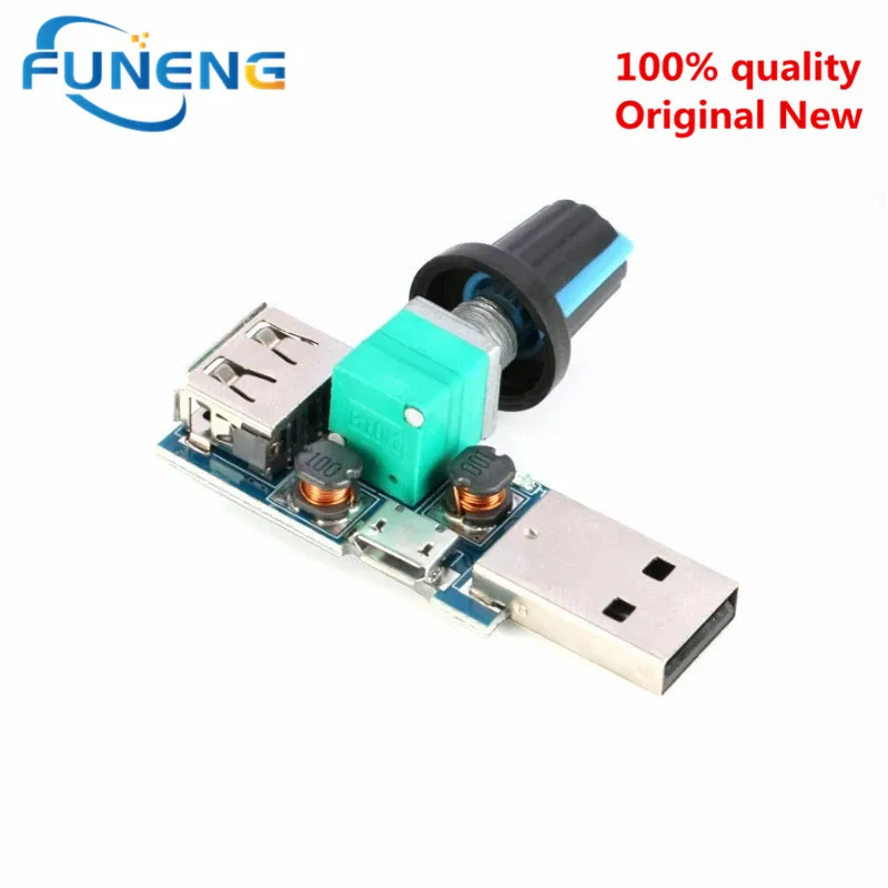 DC 4V-12V 5W XY-FS USB Fan Stepless Governor USB Fan Speed Controller Multi-Gear Auxiliary Cooling Tool