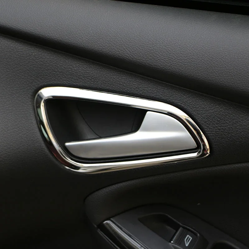 My Good Car Stainless Steel Inner Door Handle Decoration Trim Sticker For Ford Focus 3 4 MK3 4 MK4 2012 - 2017 Car accessories