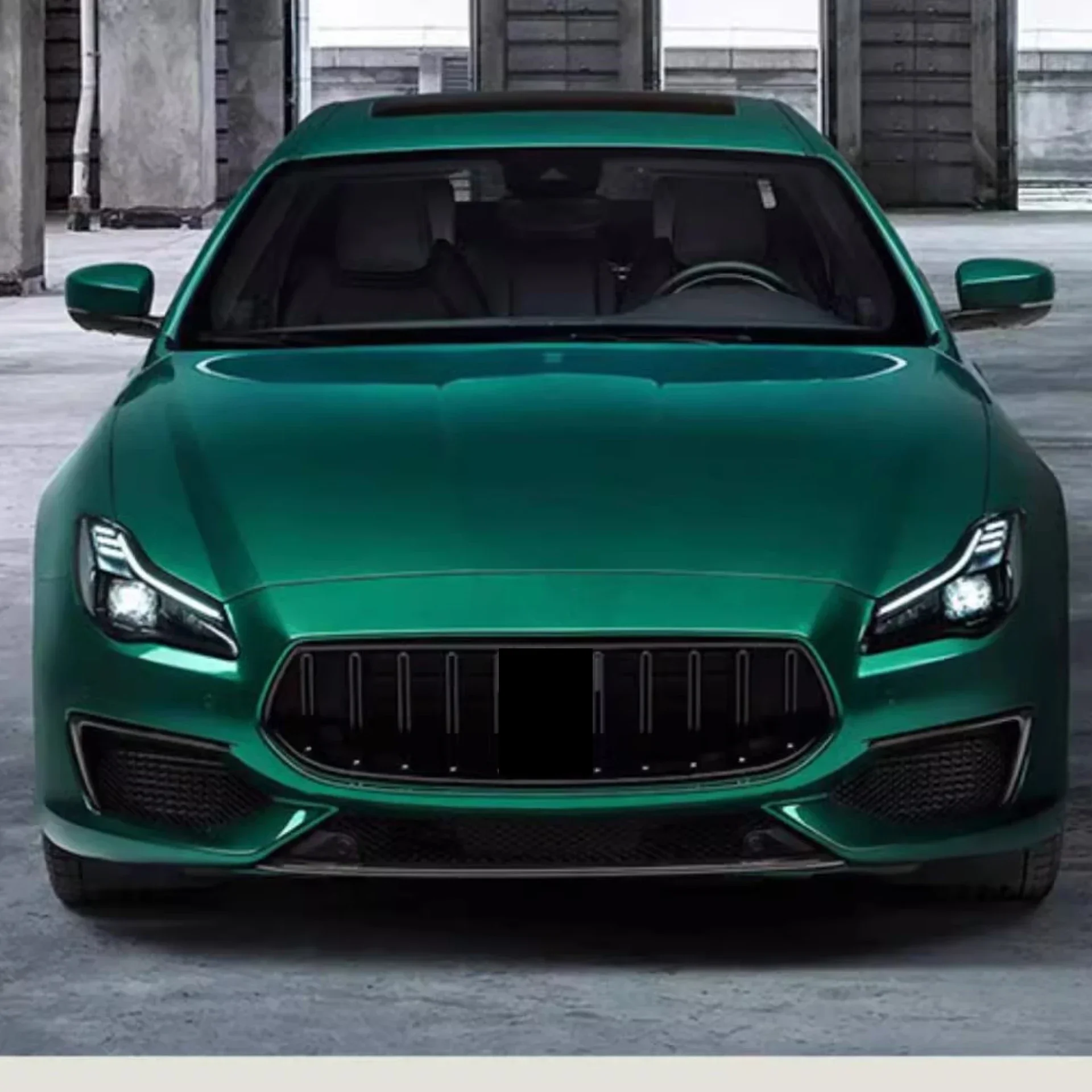 مجموعة مصابيح أمامية LED لمازيراتي كواتروبورتي 13-17 تم تعديله إلى إشارة الانعطاف النهارية النهارية ذات الطراز الجديد