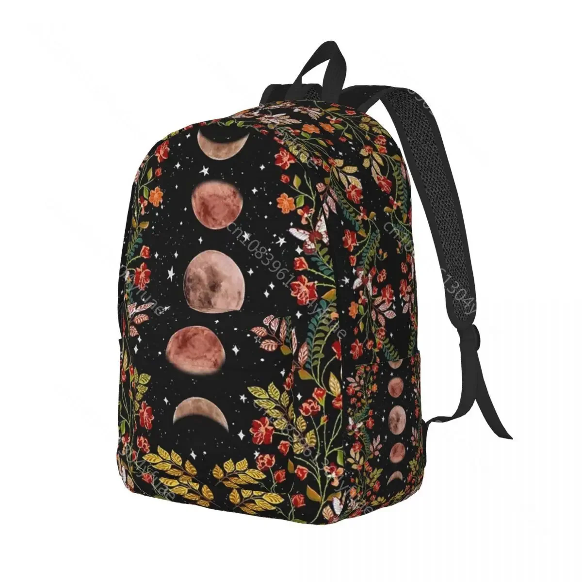 Mochila de pintura de jardim, Videiras e flores, Mochilas para menino, Mochilas escolares duráveis coloridas, Mochila legal