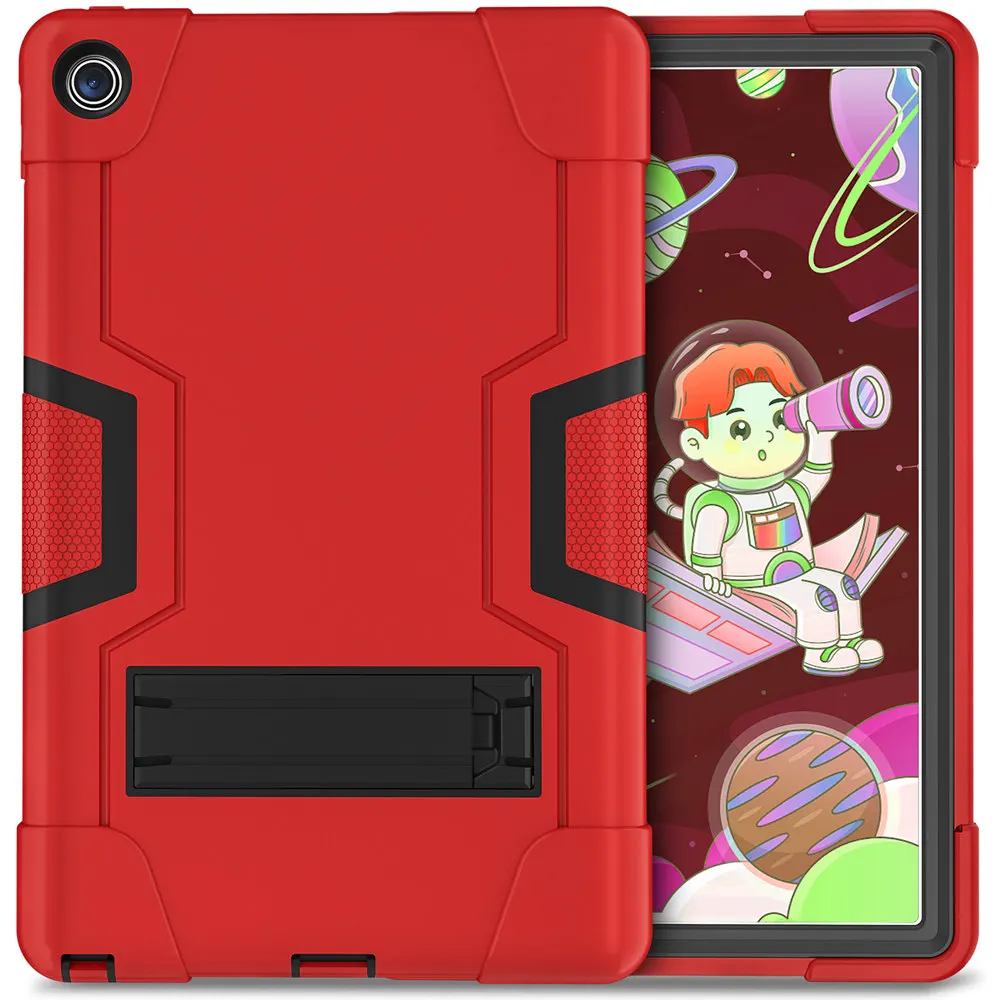 Kids Safe Silicon PC Back Stand Cover For Lenovo Xiaoxin Pad 2022 P12 M10 Plus 3rd Gen Case 10.6 TB-128FU TB-TB125F Tablet Case