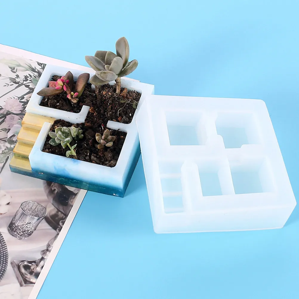 

Flower Arrangement Pot Mold Silicone Plant Holder Molds Easy Clean Repeatedly Used Potted Plant Pot Mold Molds