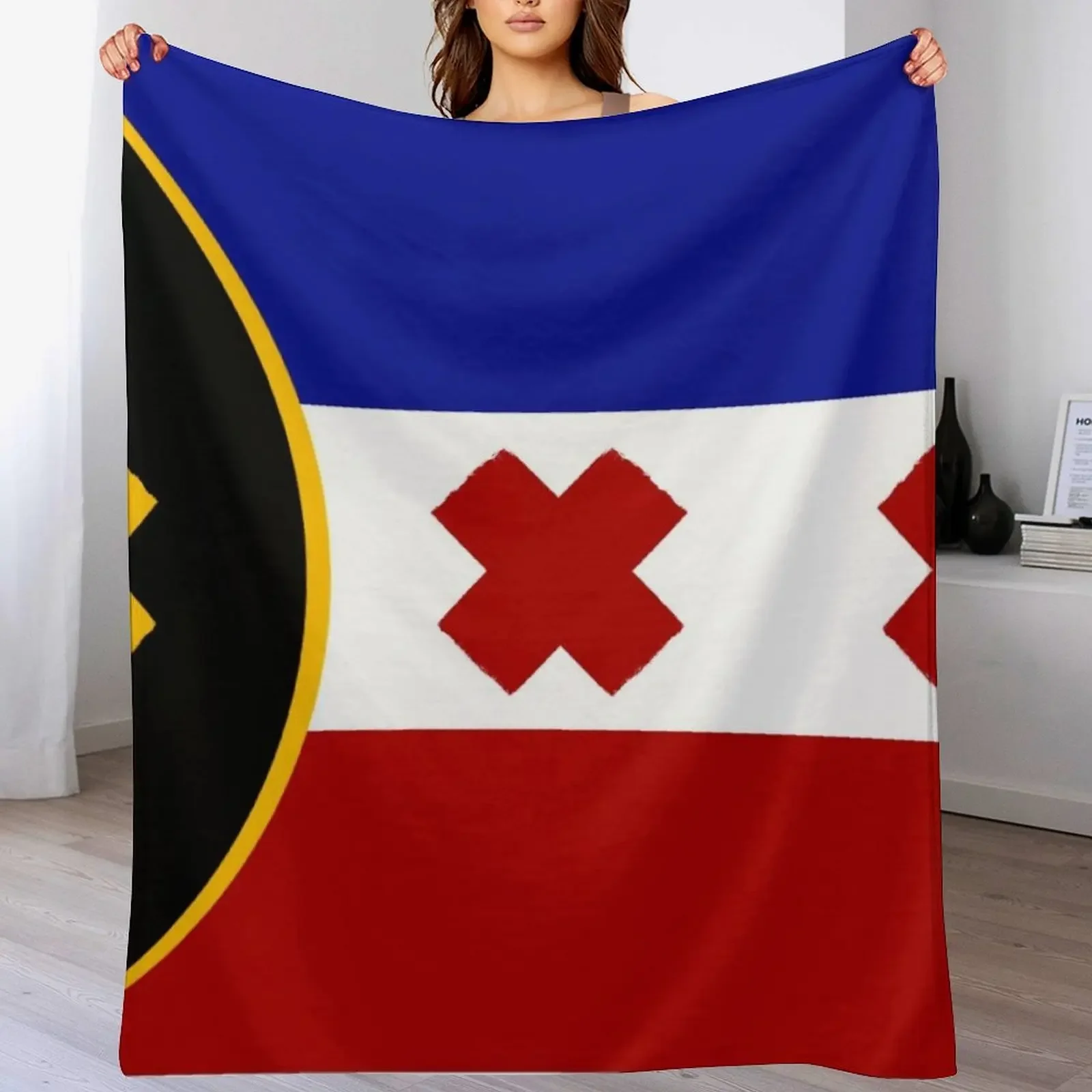 

L'Manburg Flag Dream SMP Throw Blanket No Pilling Soft Warm Blanket for Bed