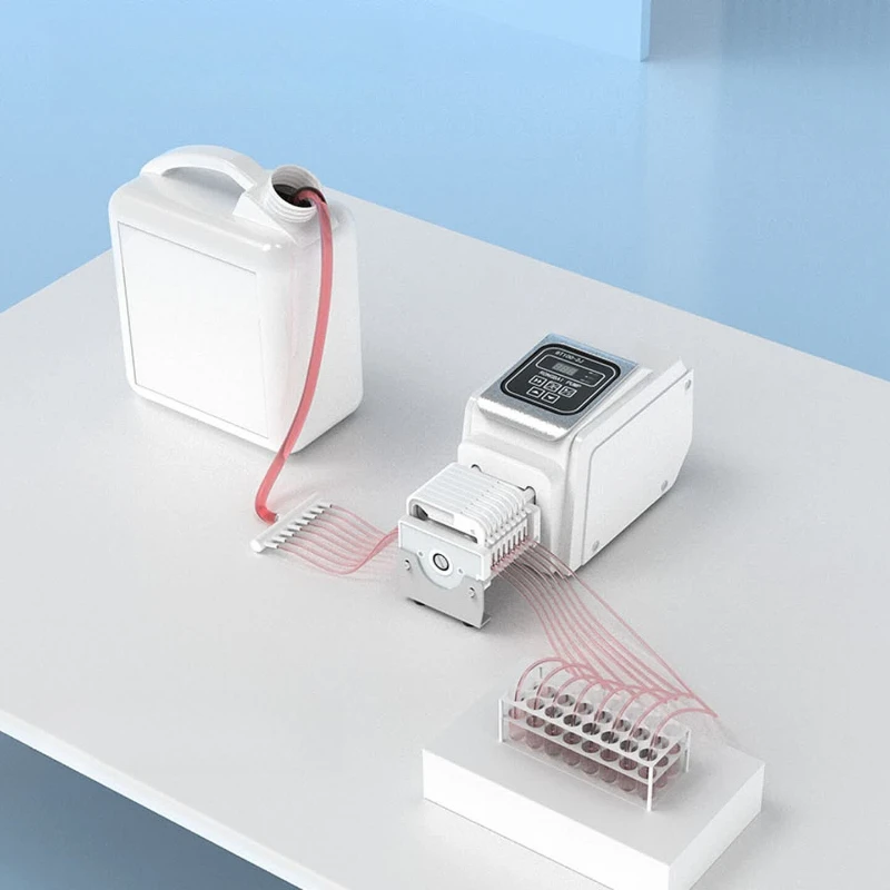 Flow pump Laboratory peristaltic pump Multi-channel titration Small precision pump Quantitative sampling  Self-priming