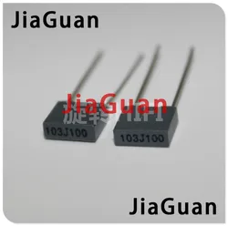 100pcs Xiamen Faratronic CL23B 10NF 100V 0.01UF P5MM FARA CL23 103 gray film capacitor 103J100 100VDC 103/100V