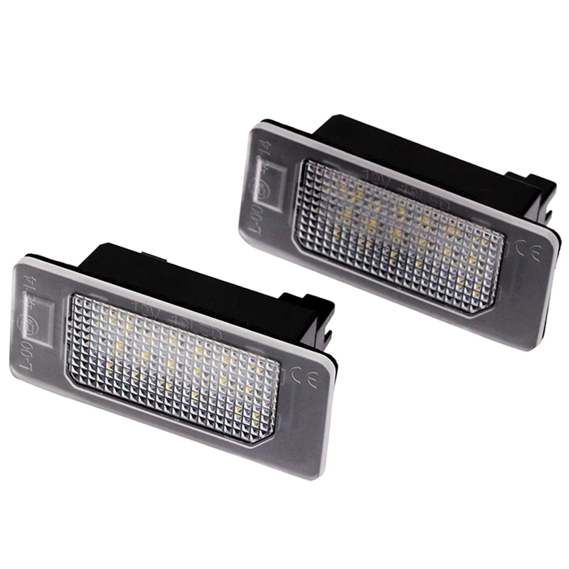 Car LED License Plate Number Light For VW Golf Passat Jetta Touran Touareg Built-in Canbus controller
