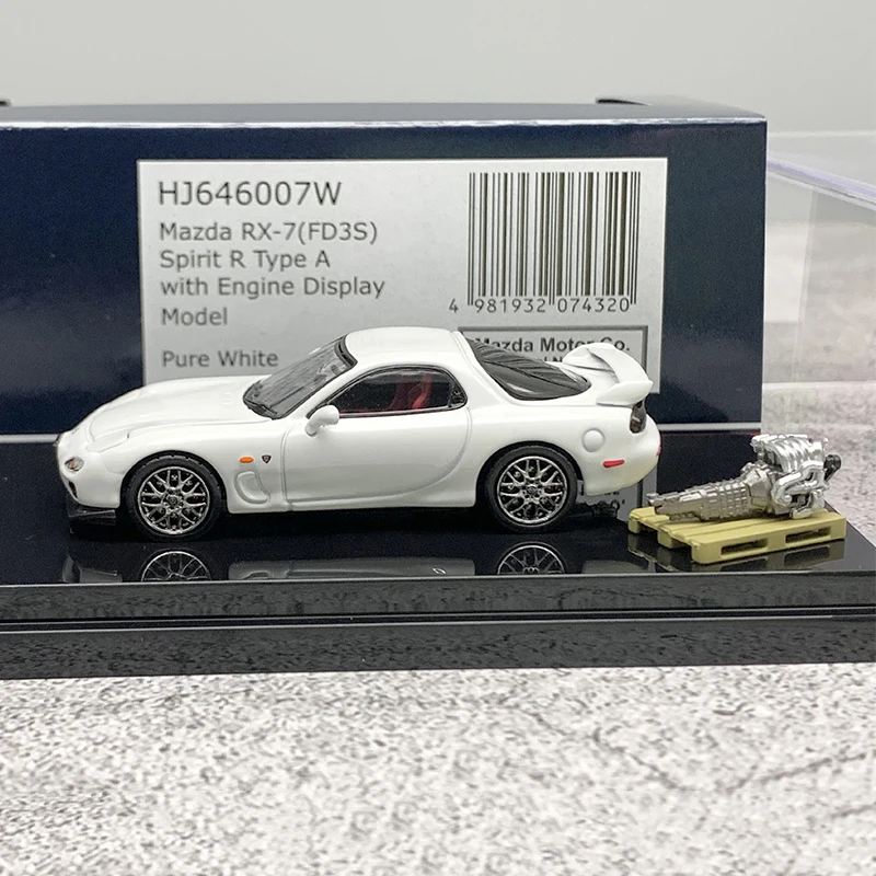 Hobby 1:64 RX7 FD3S Spirit R Type A Alloy Car Model Diecasts & Vehicles Model Miniature Scale Model Car For Collection Gift
