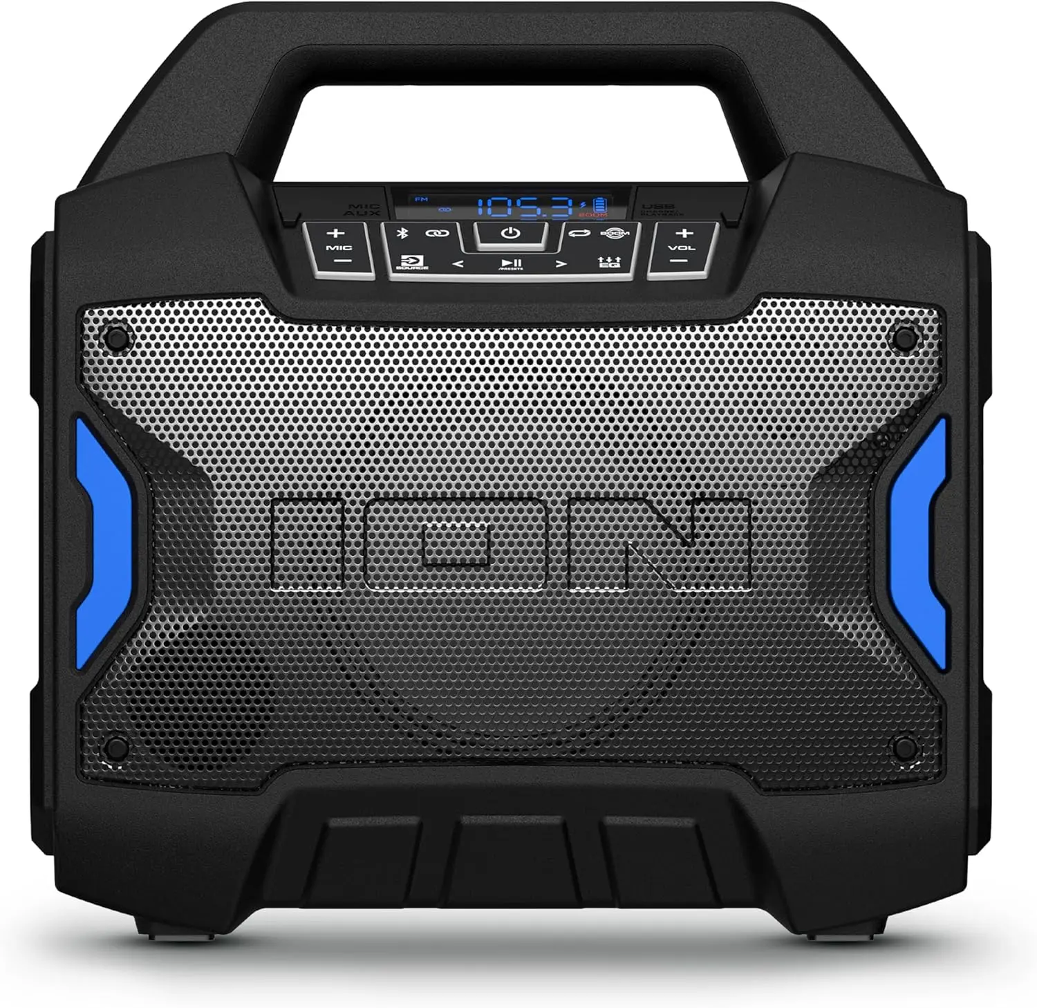 

Портативная Bluetooth-колонка для улицы с микрофоном, FM-радио, USB-портом, водонепроницаемостью IPX5, беспроводным стереосоединением, поддержкой приложения