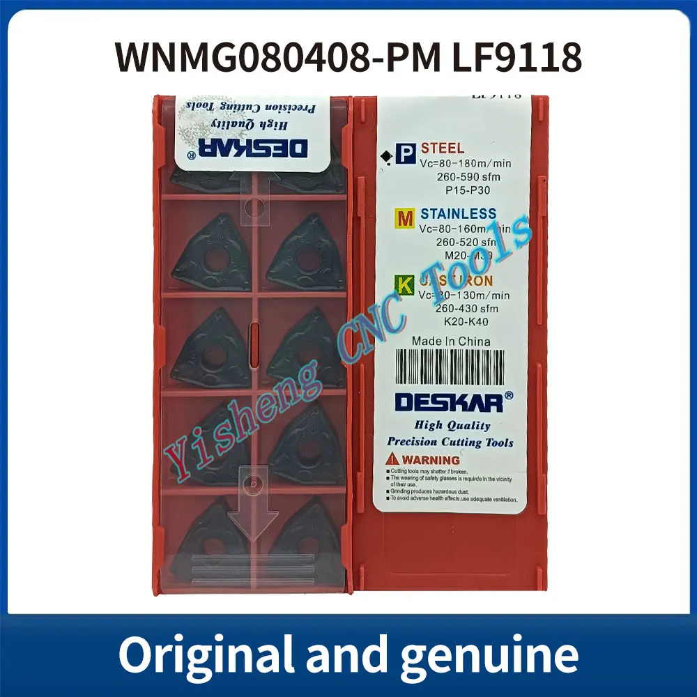 

DESKAR 100% Original WNMG080408-PM WNMG080408-PR WNMG080412-PR LF9018 LF9218 LF9118 indexable threading carbide insert