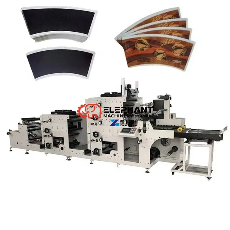 Automatic Flexographic Printers Paper Roll 1 3 5 Colors UV Label Sticker Plastic Film Aluminum Foil Flexo Printing Machine