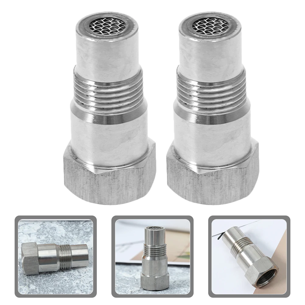 

Car Lamp Engine Oil Pressure Adapter Electric Silver Stainless Steel