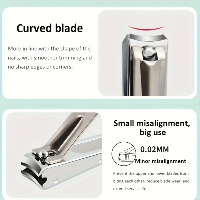 Tagliaunghie 4 pezzi Trimmer professionale Strumenti per la cura della pedicure Lima per unghie in vetro Set per manicure Regalo per la cura della casa Nuovo chiodo