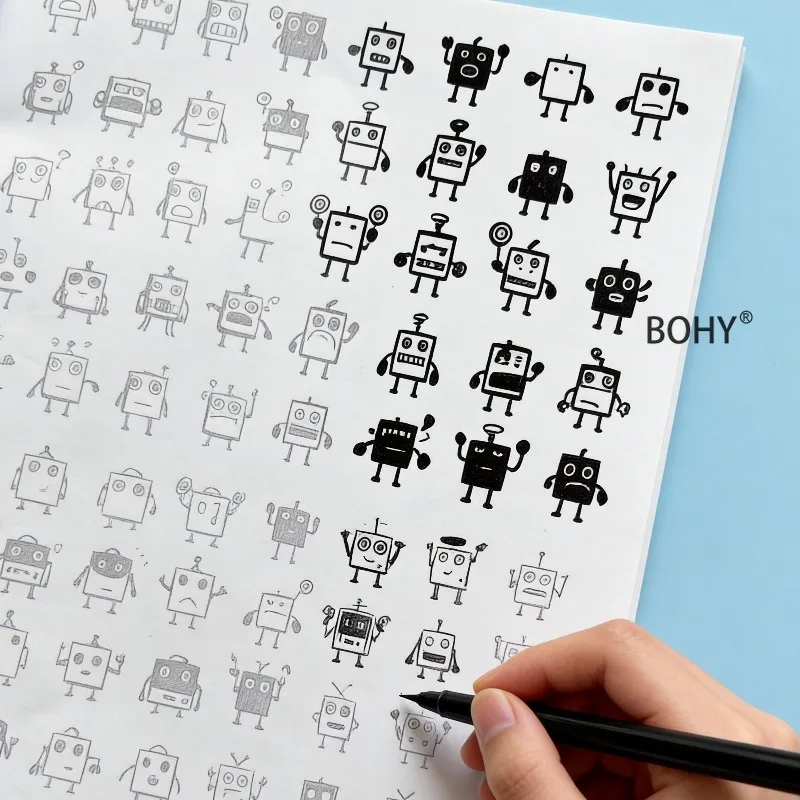 A Adult Decompression Coloring Drawing Album, Include Various Emoticons, Teddy Bears, Small Animals Other Theme Drafts, 40 Pages