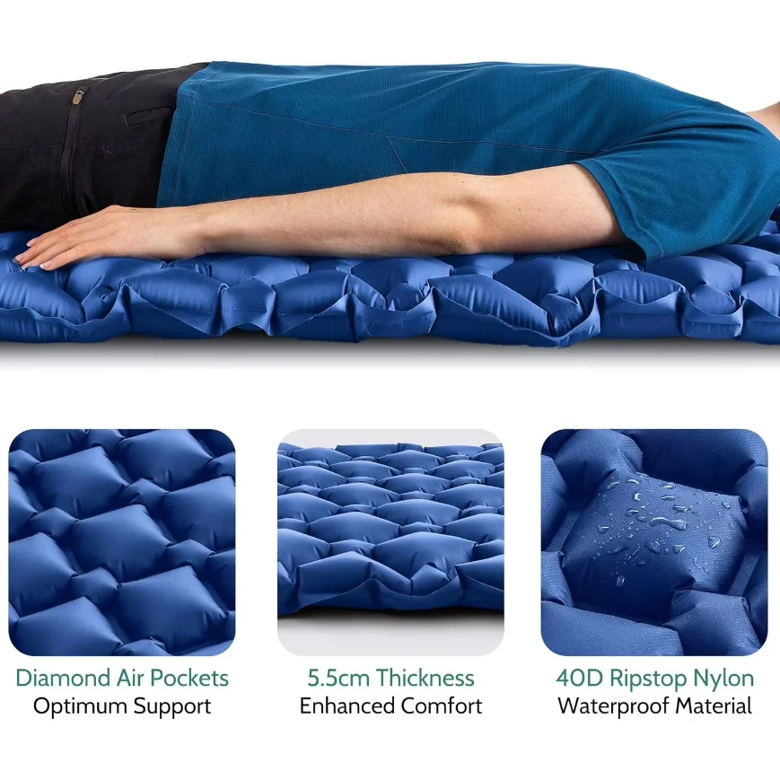 屋外用寝具、キャンプ用エアーマットレス、超軽量エアクッション - Outdoor Daybed Furniture のレビューと価格