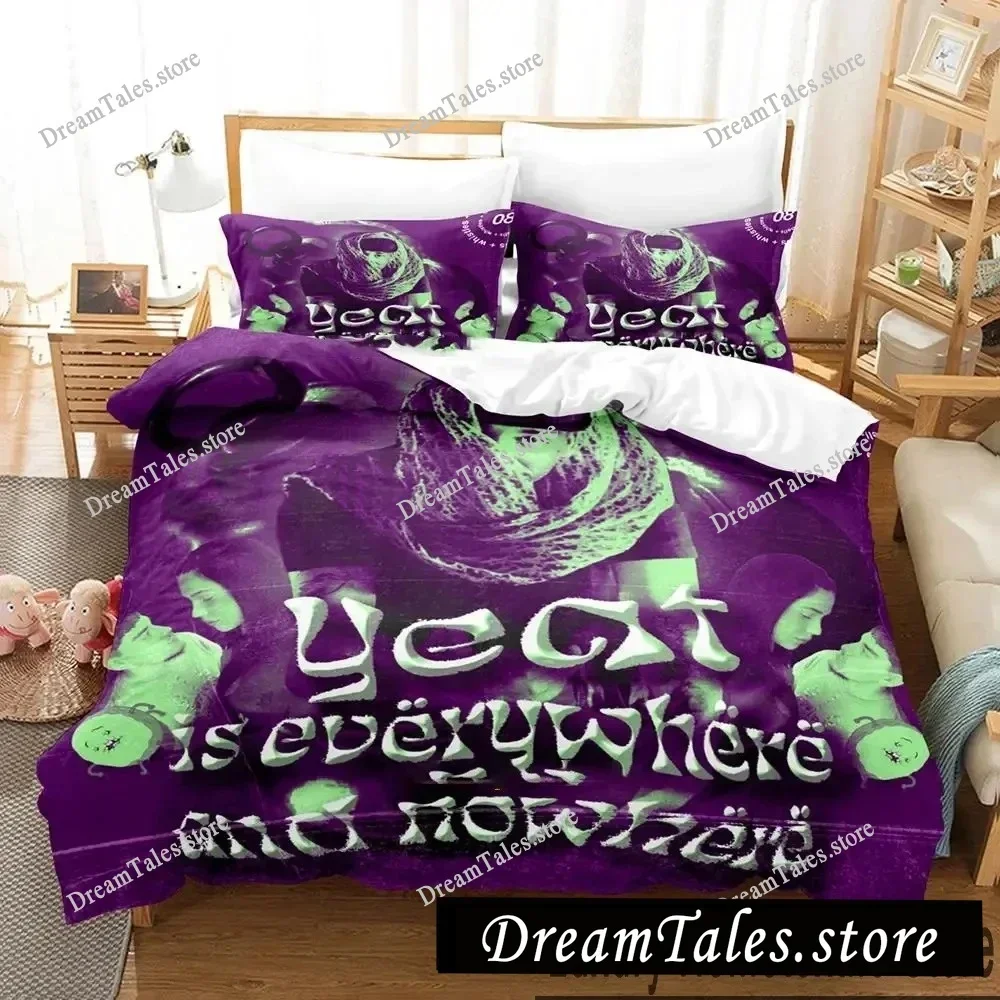 Hiphop Rapper Yeat Sheets Quilt Covers Bedding Dormitory Sheets Bedding Set Soft Warm Bedding Set Home Textileextile Luxury Gift