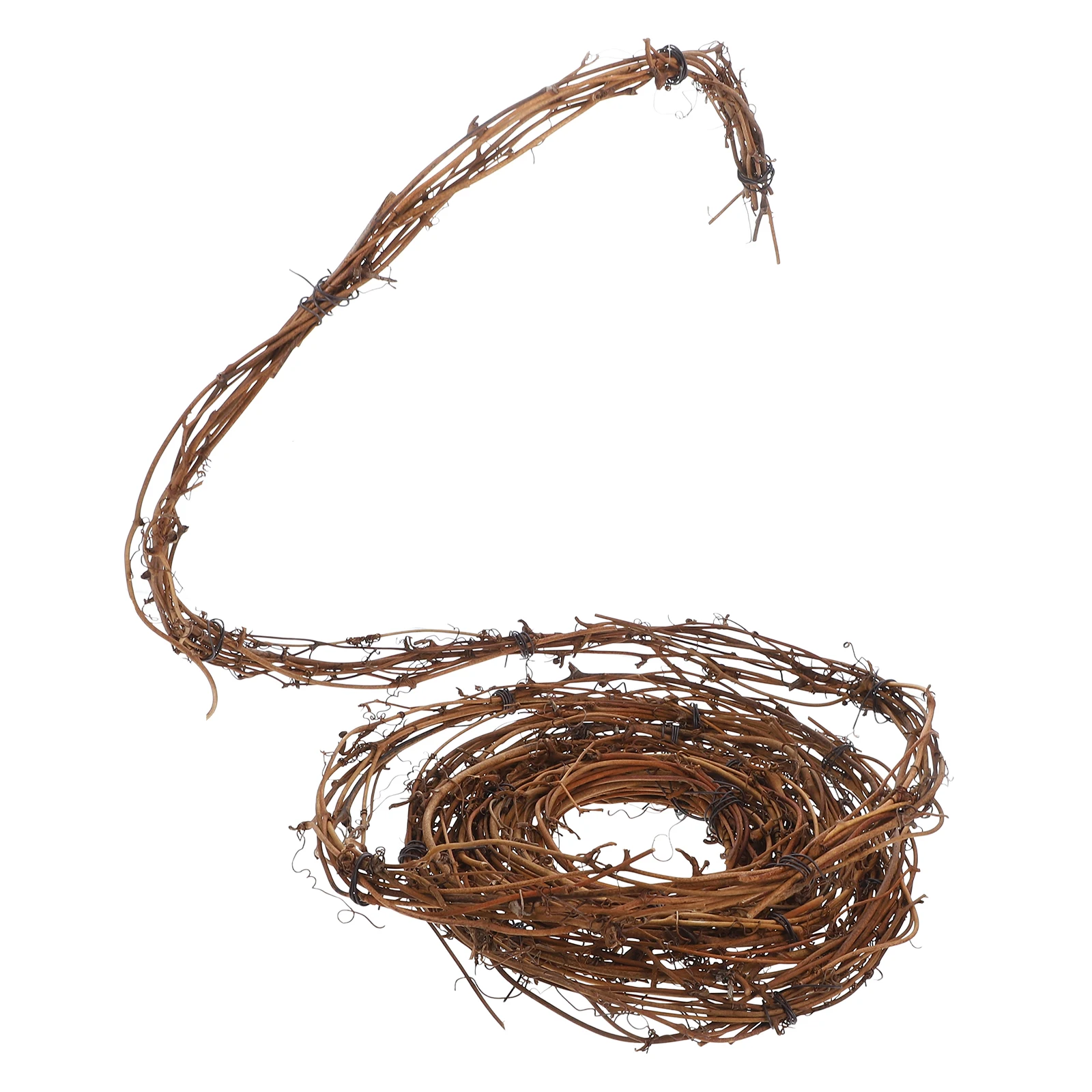 

Handmade Rattan Wreath Garland Natural Base Versatile Decoration Wedding Storefront Festive Aesthetic Appeal