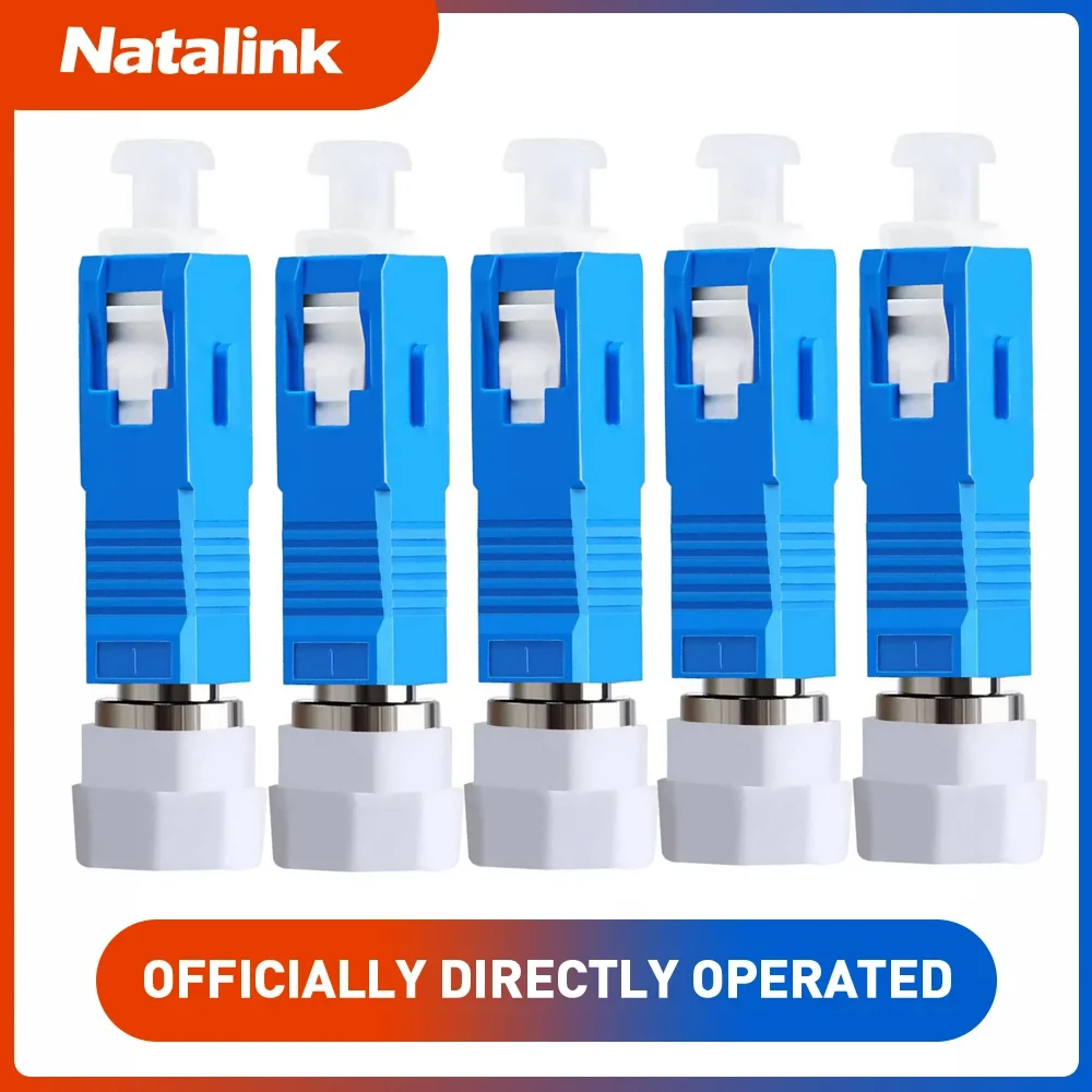 Natalink SC Male to FC Female UPC Simplex Fiber Optic Adapter, FTTH Fiber Patch Cord Pigtail Connector for Optical Red Light Pen