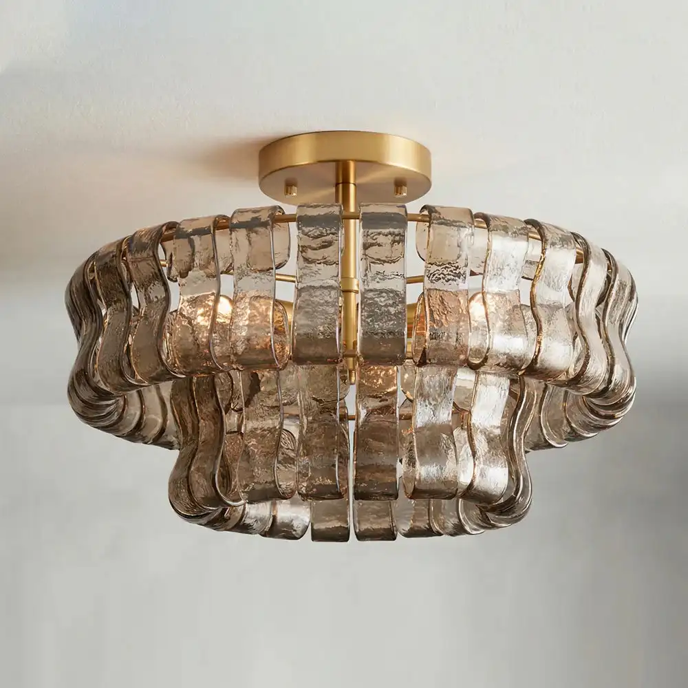 Italy Murano Glass Ceiling Chandelier Light For Living Room Bedroom Restaurant Home Decor Ceiling Light Indoor Lighting Fixture