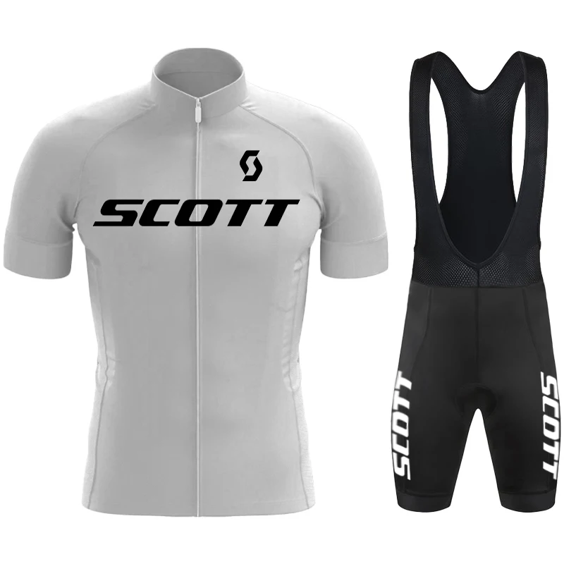 SCOTT Cycle Wear Maillot Cycling Man Mtb Men\'s Clothing Set Bike Jersey Sets Jacket Short Bib Cycling Uniforms for Men Bicycle