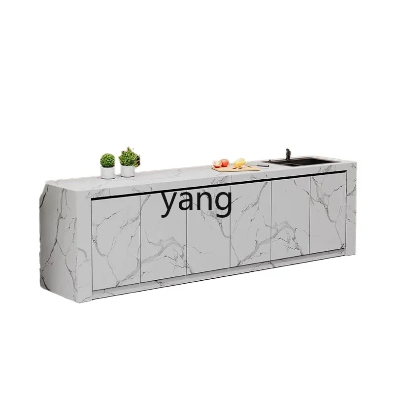 

LTT rock slab outdoor wash basin integrated basin villa outdoor sunscreen aluminum alloy wash basin