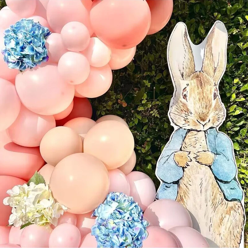 Rabbit Party Props Baby Shower Decor Easter Bunny Decorations Rabbit Cutouts First Birthday Party Supplies Kids