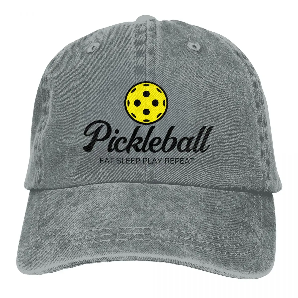 Pickleball Lover Enthusiasts Baseball Cap Merch Fashion Distressed Denim Racket Paddle Sport Headwear Men Summer Hats Cap