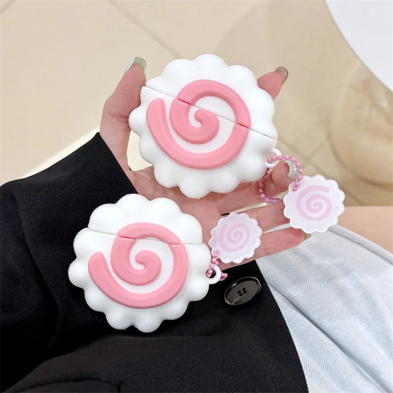 For Airpods Case,Cute 3D Japan Food Fish Cake Case For Airpods Pro 2 Case,Soft Silicone Earphone Cover For Airpods 3 Case